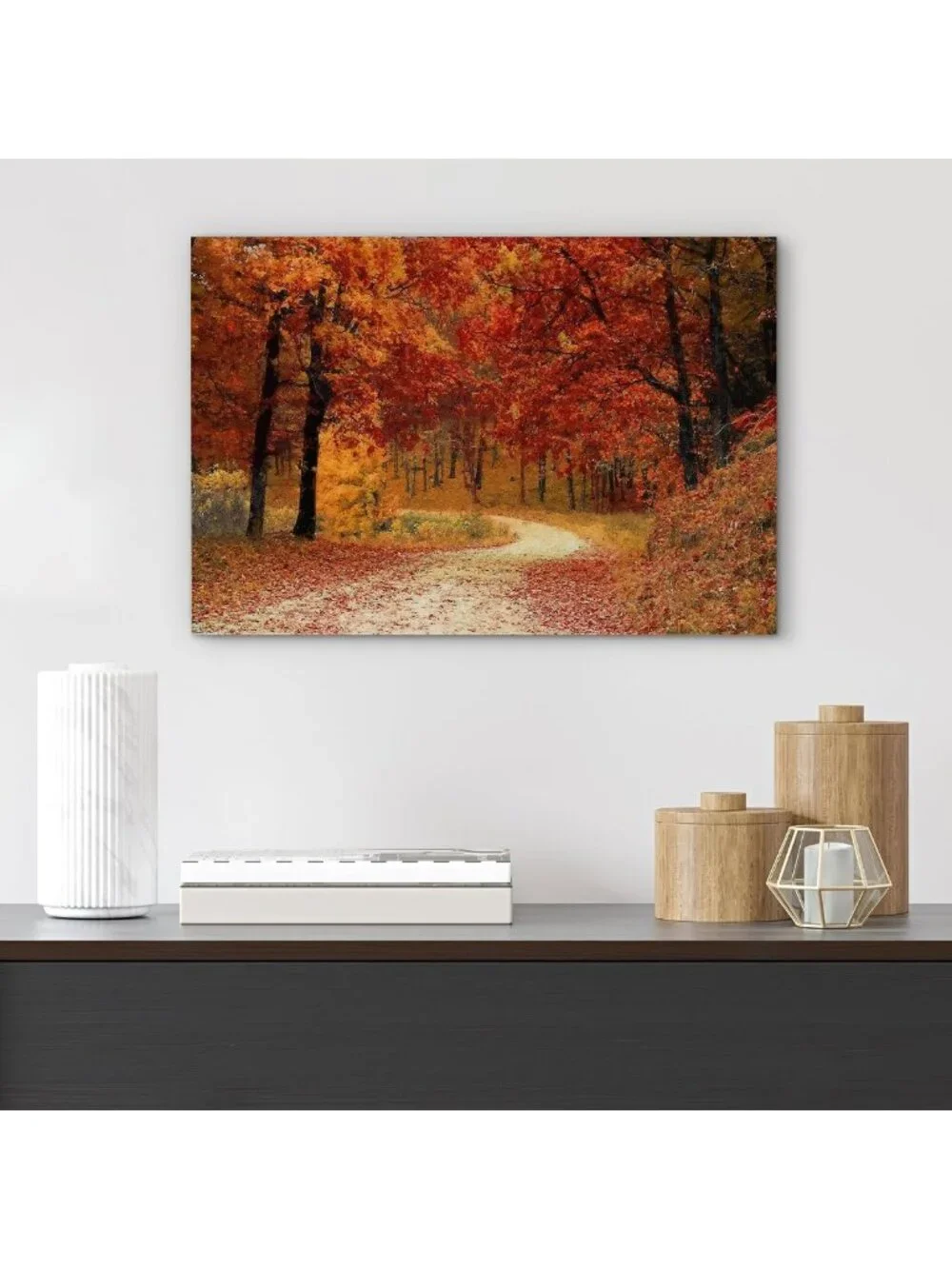 Vibrant Autumn Forest Canvas Wall Art - 24